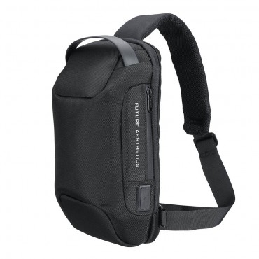 USB Charging Shoulder Crossbody Bag Large Capacity Waterproof Anti-Scratch Anti-Theft Macbook Storage Backpack Chest Bag