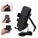 Dual USB Charger CS-344B2 Phone Holder 360° Rotation Stand For Motocycle Bike Rearview Holder For 4inch-6.5inch Smart Phone