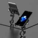 11 3.5-6.8 Inch Smartphone Mobile Phone Holder 360° Rotation Adjustable Aluminum For Motorcycle Bicycle