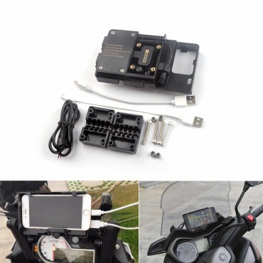 GPS USB Navigation Phone Holder Bracket Charger For BMW R1200GS/ADV/S1000XR High Version