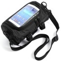 Motorcycle Bicycle Waterproof Touchscreen Front Phone Bag Luggage Tube Panniers