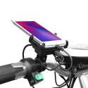 Motorcycle Phone Holder Adjustable USB Charger Navigation Bracket Mount Handlebar