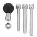 RAM-B-367U Motorcycle Handlebar Clamp Base With 1inch Ball & M8 Screws Kit Sets