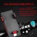 USB Rechargeable LED Bicycle Headlight Bike Horn Handlebar Phone Holder Cycle VC