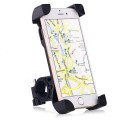 Universal Motorcycle Bicycle Handlebar Phone Holder Adjustable Soft Protective Bracket