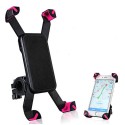 Universal Motorcycle Bicycle Handlebar Phone Holder Adjustable Soft Protective Bracket