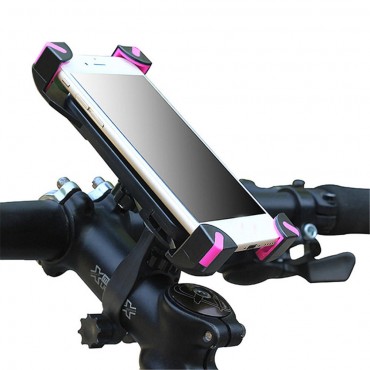 Universal Motorcycle Bicycle Handlebar Phone Holder Adjustable Soft Protective Bracket