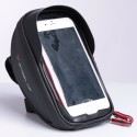 6inch Front Fingerprint Unlock Handlebar Bag Waterproof Touch Sceen Phone Holder Bags