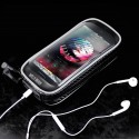 Waterproof Touch Screen Phone Pouch Bag Motorcycle Cycling Bike Handlebar Tube Mount Rotatable