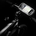 Waterproof Touch Screen Phone Pouch Bag Motorcycle Cycling Bike Handlebar Tube Mount Rotatable