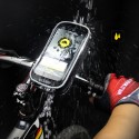 Waterproof Touch Screen Phone Pouch Bag Motorcycle Cycling Bike Handlebar Tube Mount Rotatable