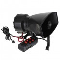 12V Loud Horn Siren 5 Sounds Tone PA System 60W for Car Auto Van Truck