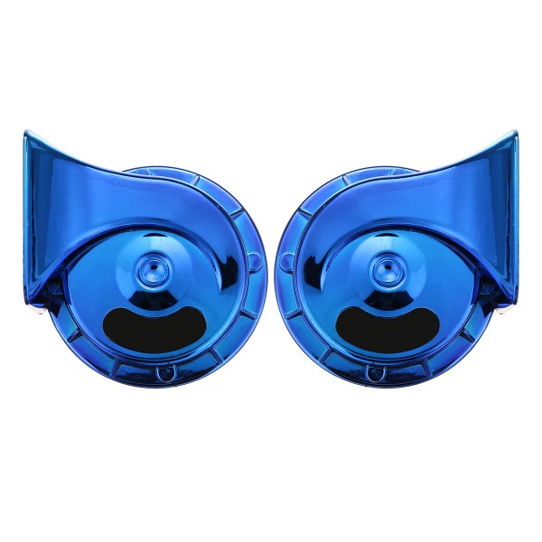 400dB Electric Snail Horns Red/Purple/Blue/Silver/Gold Pair For 12V Cars