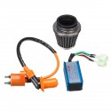 6 Pin Racing AC CDI Box+Ignition Coil +Air Filter For GY6 50-150cc Moped Scooter