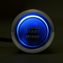 Car Auto Engine Start Push Button Switch Ignition Starter Universal Kit Blue LED