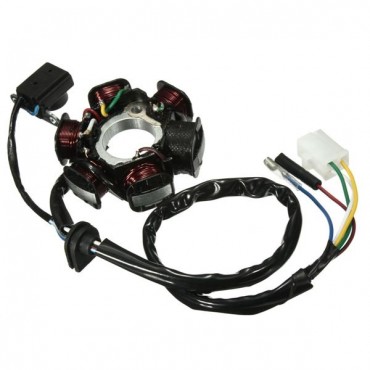 GY6 50 110 150cc 6 Pole Ignition Coil Stator Magneto For Scooter Moped ATV TAOTAO JCL