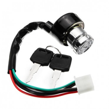 Ignition Switch Starter With Keys 6 Wires 3 Gears For Motorcycle ATV UTV Go Kart Dirt Bike