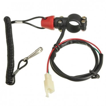 Motorcycle ATV Ignition switch Engine Kill Switch Stop Safety Cut Off