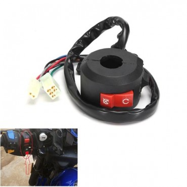 Motorcycle Starter Choke Switch Kill Light Ignition Black Inner Diameter 22mm