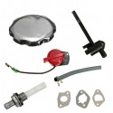 Recoil Carburetor Ignition Coil Spark Plug Air Filter Gas Cap For Honda GX160