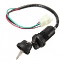 Universal Ignition Barrel Switch 4 Wires 2 Key For Motorcycle Pit Dirt Bike Quad ATV