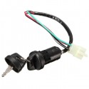 Universal Ignition Barrel Switch 4 Wires 2 Key For Motorcycle Pit Dirt Bike Quad ATV