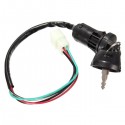 Universal Ignition Barrel Switch 4 Wires 2 Key For Motorcycle Pit Dirt Bike Quad ATV