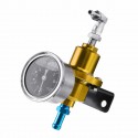 Universal Auto Car Fuel Adjustable Pressure Regulator 8 Kg/cm2 with KPa Oil Gauge Kit Set