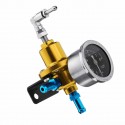 Universal Auto Car Fuel Adjustable Pressure Regulator 8 Kg/cm2 with KPa Oil Gauge Kit Set