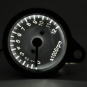 12000RPM LED Tachometer Speedometer Gauge With Bracket 10mm Mounting