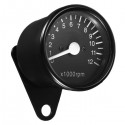 12000RPM LED Tachometer Speedometer Gauge With Bracket 10mm Mounting