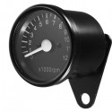 12000RPM LED Tachometer Speedometer Gauge With Bracket 10mm Mounting