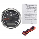 12/24V 85mm 6000 RPM Boat Meter Tachometer Hourmeter Black