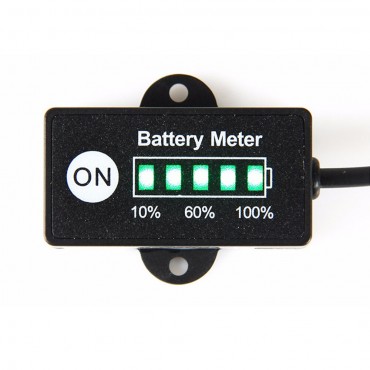 12/24V LCD Voltmeter Battery Capacity Indicator Electricity Meter For Lead-Acid / Lithium Cobalt Acid / Lithium Iron Phosphate Batteries