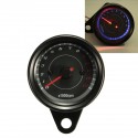 12V 13000RPM Motorcycle Red+Blue LED Tachometer Speedometer Gauge Universal