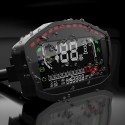 12V 14000RMP Motorcycle Digital LCD Speedometer Odometer Water Temperature Oil Gauge 2 / 4 Cylinders Waterproof