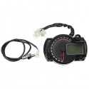 12V 15000RPM Motorcycle Speedometer Odometer Adjustable Waterproof LCD Digital