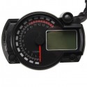 12V 15000RPM Motorcycle Speedometer Odometer Adjustable Waterproof LCD Digital