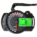 12V 15000RPM Motorcycle Speedometer Odometer Adjustable Waterproof LCD Digital