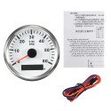 12V 24V 85mm 0-6000 RPM Boat Meter Tachometer Hourmeter