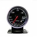 12V 2.5inch 60MM Car Auto Racing LED Boost Gauge Vacuum Pressure Bar Meter