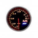 12V 2inch 52mm 10 Color LED Mechanical Pressure Vacuum Intake Boost Gauge Meter