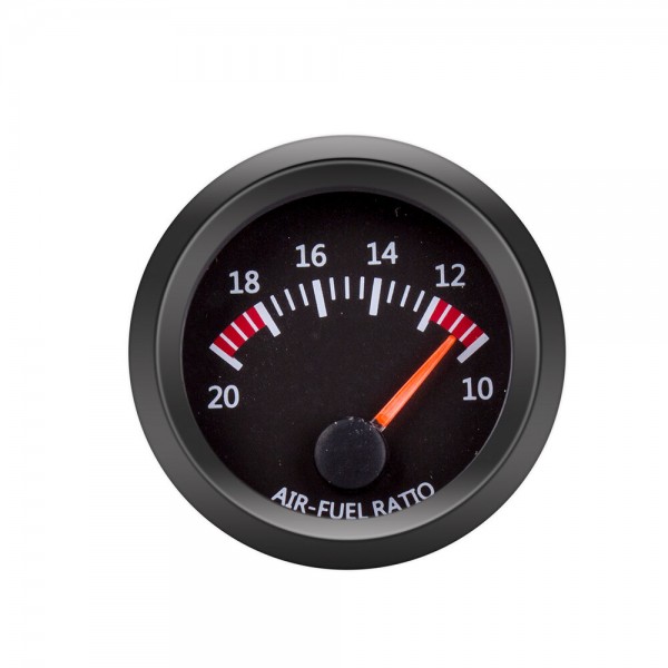 12V Air Fuel Ratio Gauge Vehicle Meter Black Shell 2 Inch 52mm