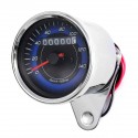 12V Dual LED Backlight Motorcycle Odometer KMH Speedometer Gauge Universal