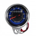 12V Dual LED Backlight Motorcycle Odometer KMH Speedometer Gauge Universal