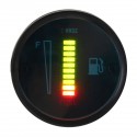 12V LED Fuel Level Meter Gauge Aluminum Alloy For Motorcycle Car Automobile