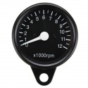 12V Motorcycle LED Backlight Odometer Tachometer Speedometer Dual Gauge Meter With Bracket Universal