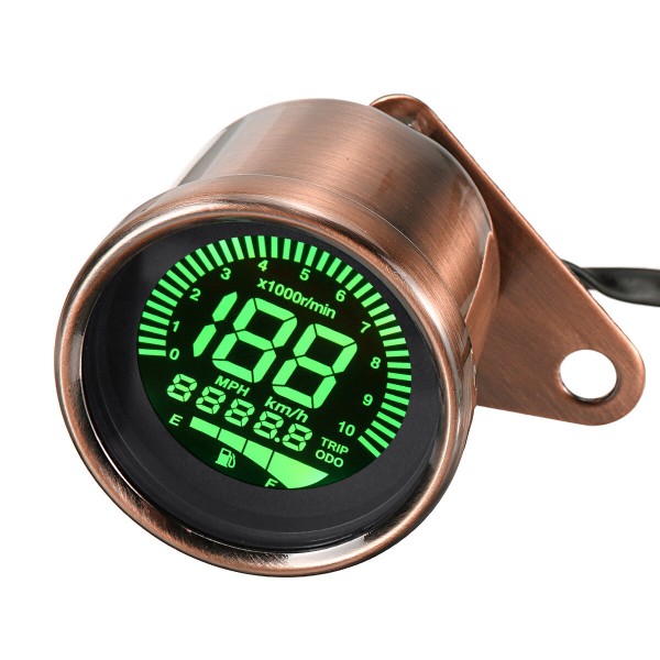 12V Motorcycle Speed Meter Odometer KM/H MPH Digital LCD Screen Universal