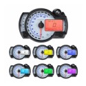 18000 Meters Digital Motorcycle LCD Speedometer 7 Colors Display Fuel Level Turn Signal All-in-one Design Graduated Version