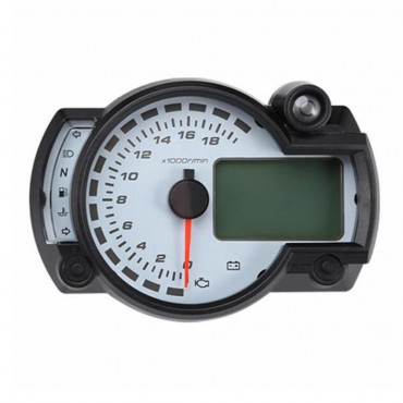 18000 Meters Digital Motorcycle LCD Speedometer 7 Colors Display Fuel Level Turn Signal All-in-one Design Graduated Version